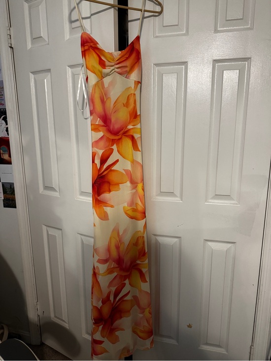 Windsor Dresses & Skirts - Windsor Floral Slip Maxi Dress in Orange and Yellow